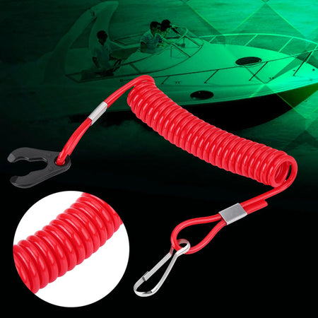 Universal Boat Engine Kill Switch | Emergency Stop Lanyard for Motorboats &amp; Outboards