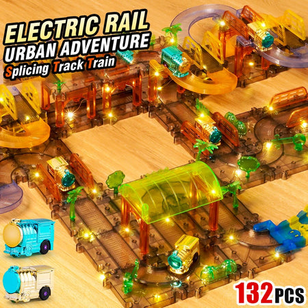Large Railway Track Play Set &ndash; Educational DIY Assembly