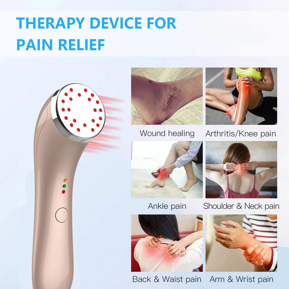 650nm 850nm Laser Red Light Therapy Device for Pain Relief and Wound Healing