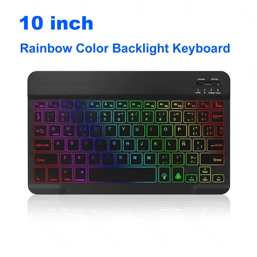 RGB Bluetooth Wireless Keyboard Mini Backlit &ndash; Rechargeable Colorful Backlit / CHINA