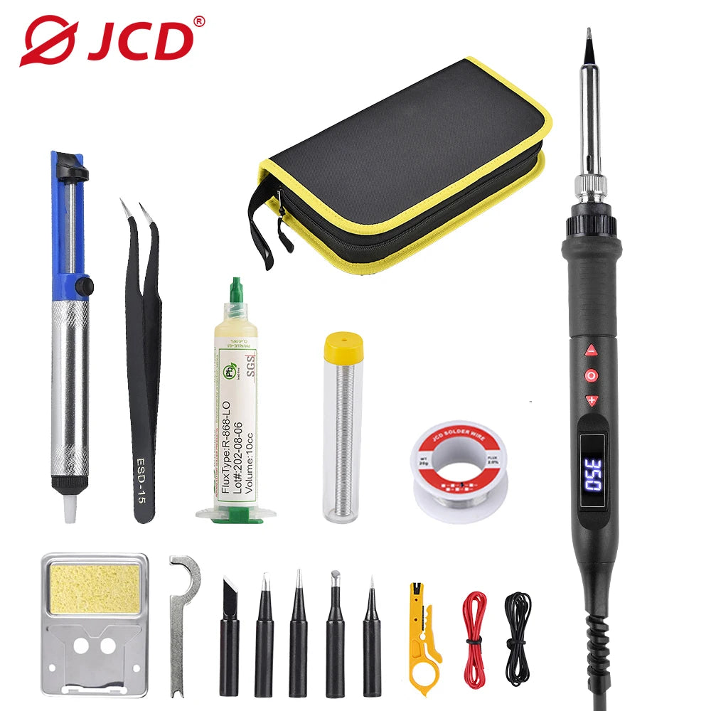 JCD 908U Soldering Iron Kit 80W LCD &ndash; Adjustable Temperature