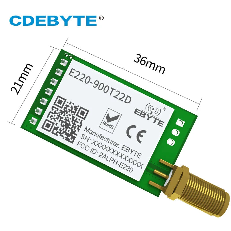 CDEBYTE E220900T22D LoRa LLCC68 850 930MHz 22dBm UART SMA K