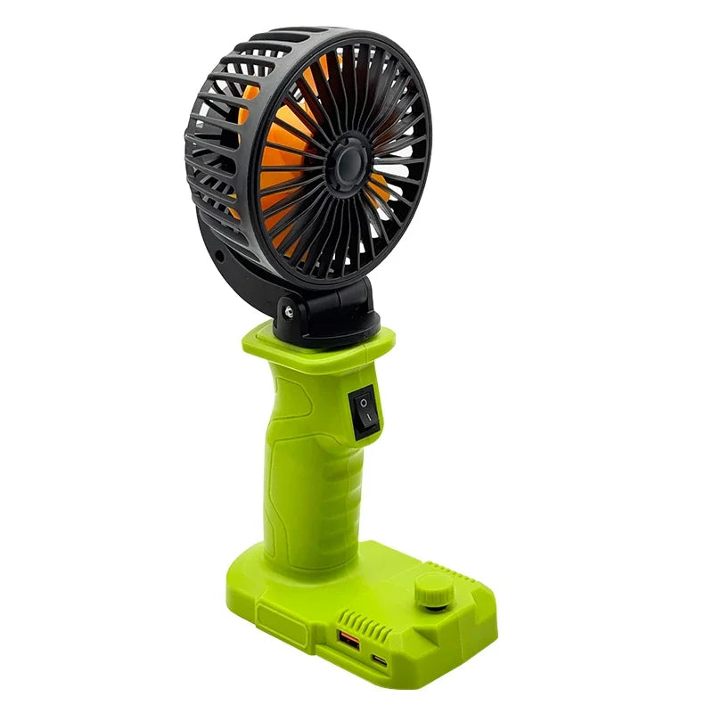Infinite Speed Regulating Foldable Fan &ndash; USB Type C Power For Ryobi 18V