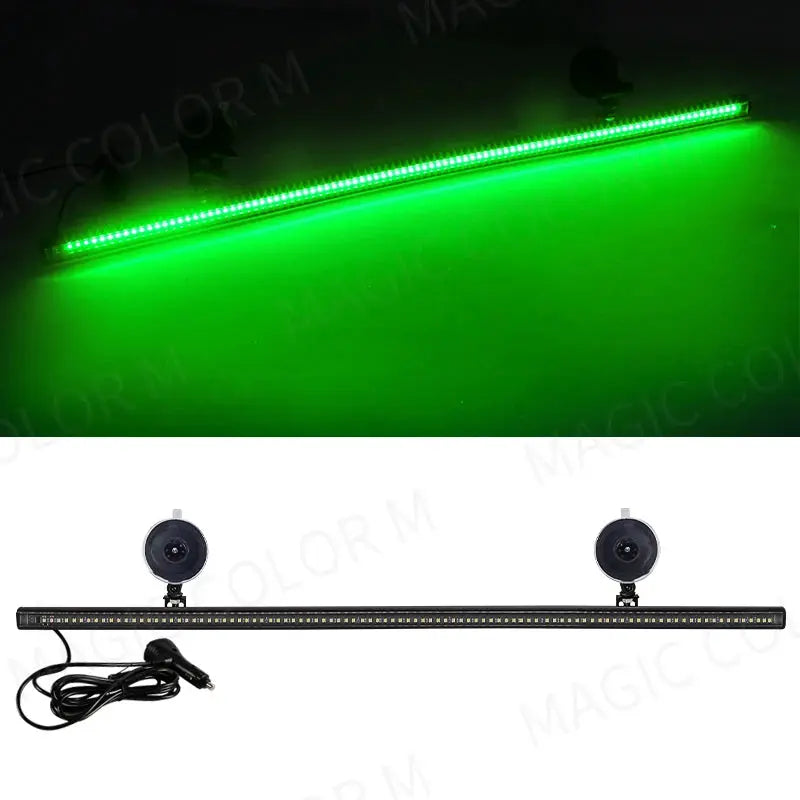 96 LED Strobe Lights For Emergency Flash Warning Lamp Windshield Bar 3030 Beads Red Blue Amber White Green Car Light Assembly by InterCyprus Trading Ltd