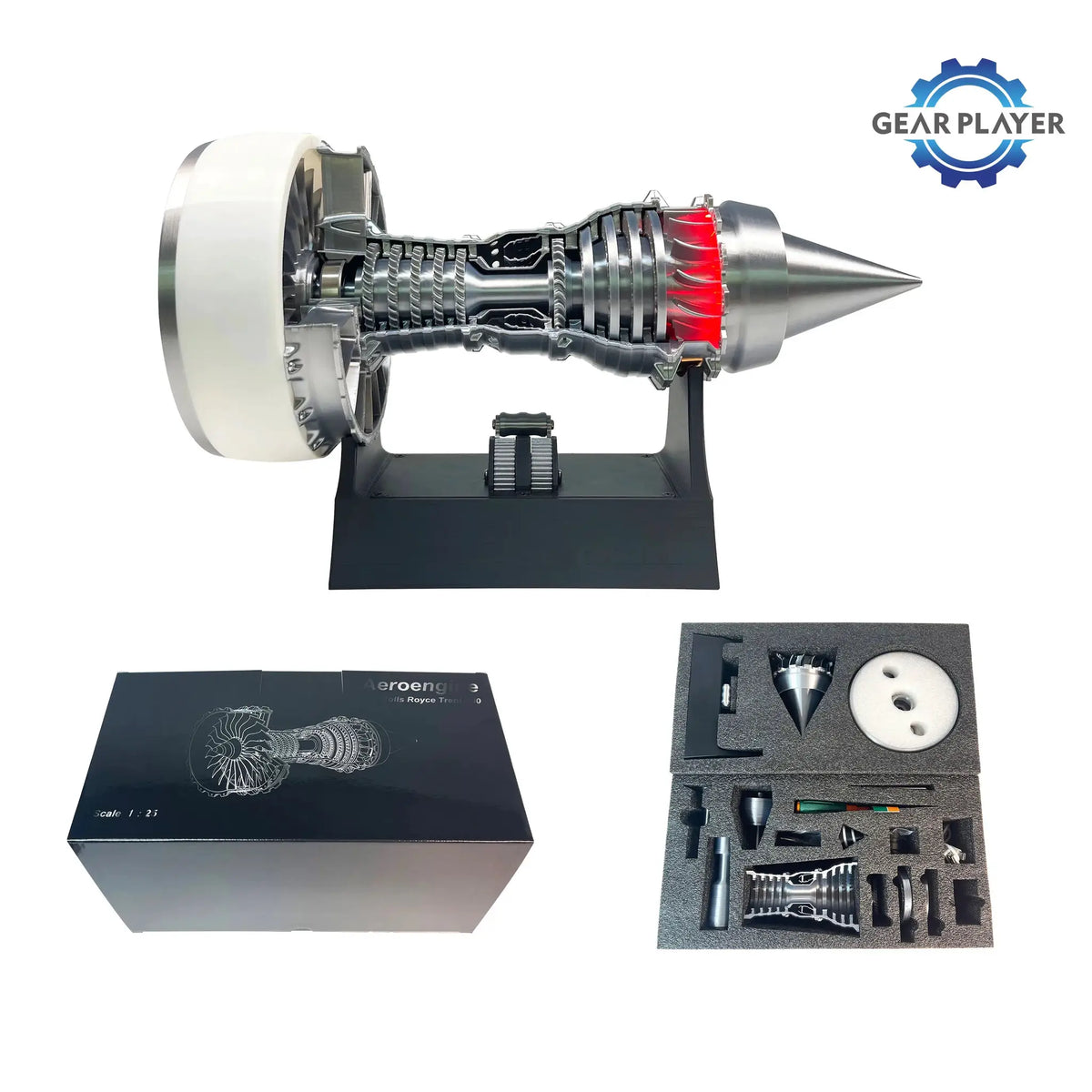 Super Full Version TR900 Turbofan Engine Model Holiday Gift for Engineers Collectors and Enthusiasts by InterCyprus Trading Ltd