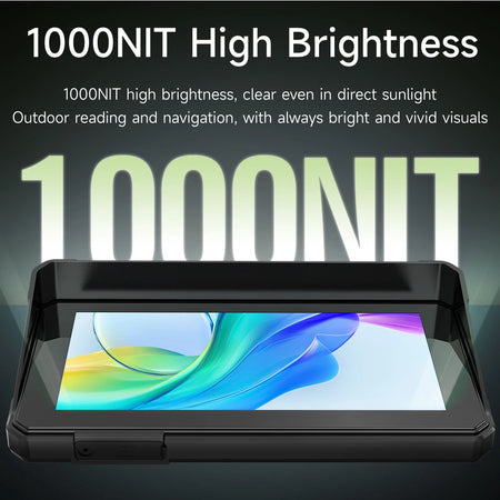 6 Inch Motorcycle Multimedia Player &ndash; 2K HD Touch Screen with Wireless CarPlay and Android Auto