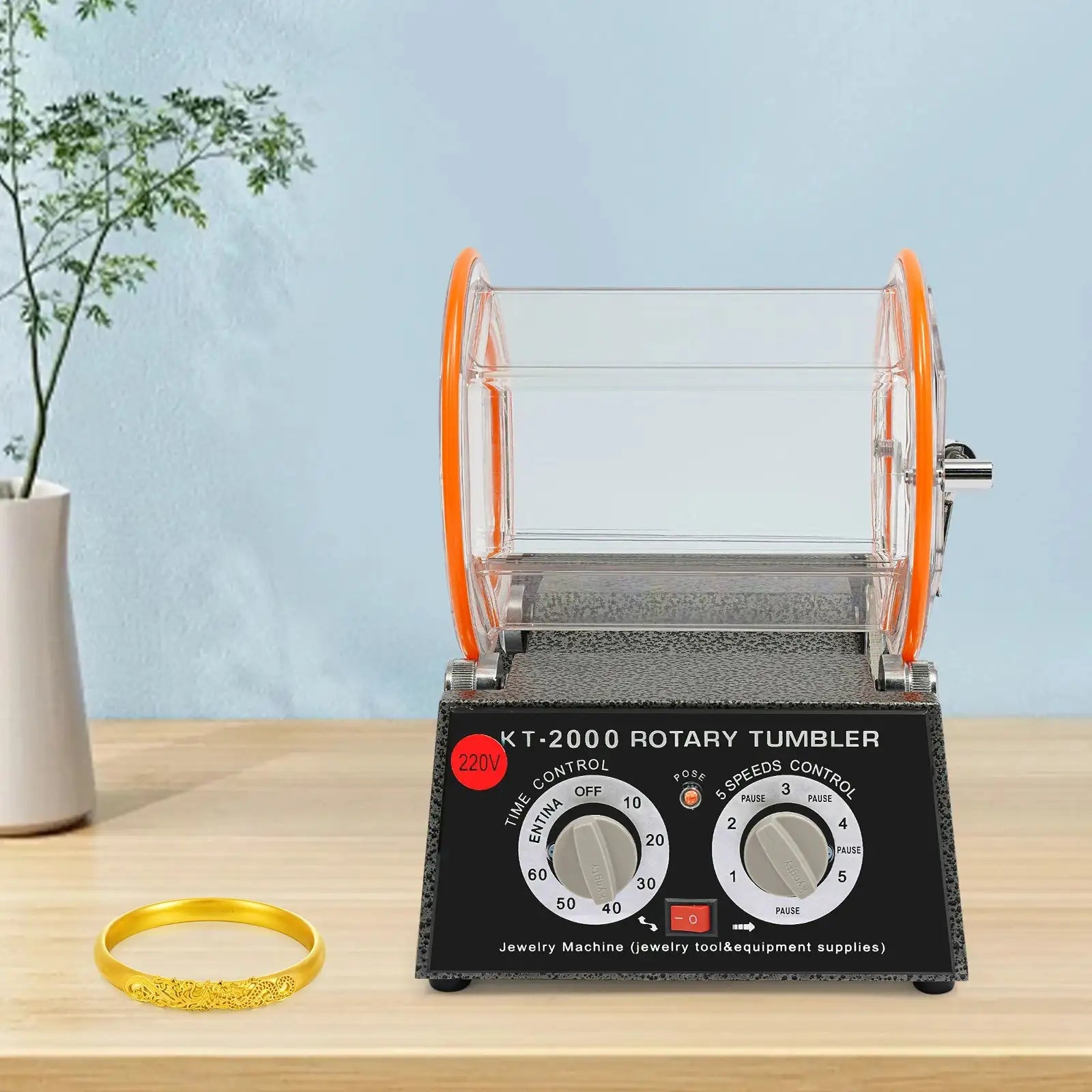 150W Jewelry Polisher &ndash; Timer And Reversible Rotation