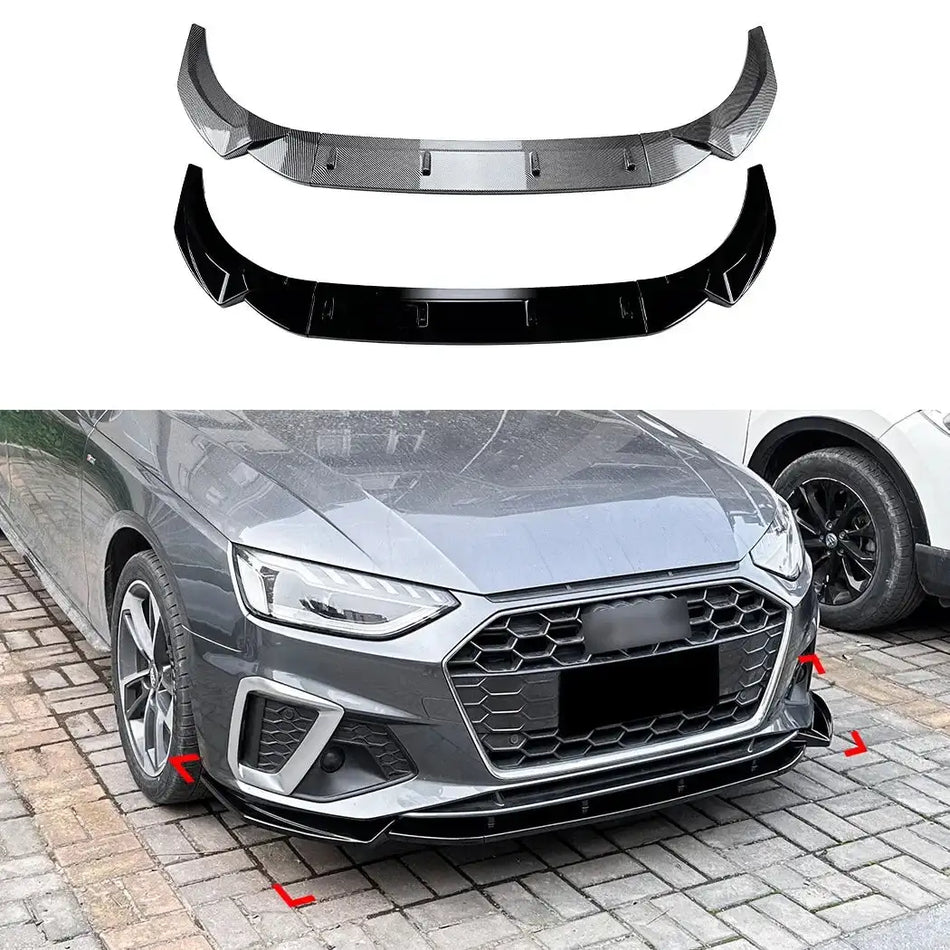 Audi A4 S4 Framskärmslip Canard Splitter Diffuser