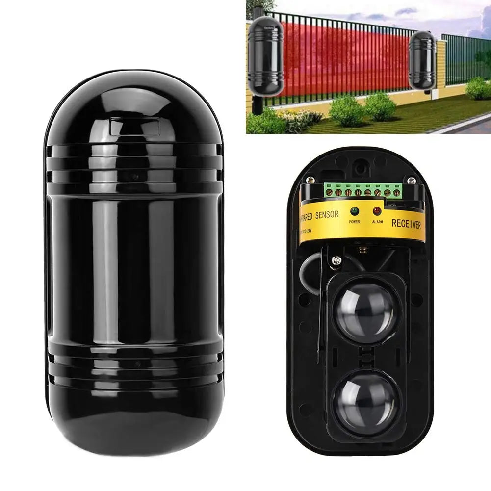 Invisible Beam Barrier Active Detection Digital Pulse Infrared Sensor 100m Waterproof IR Alarm