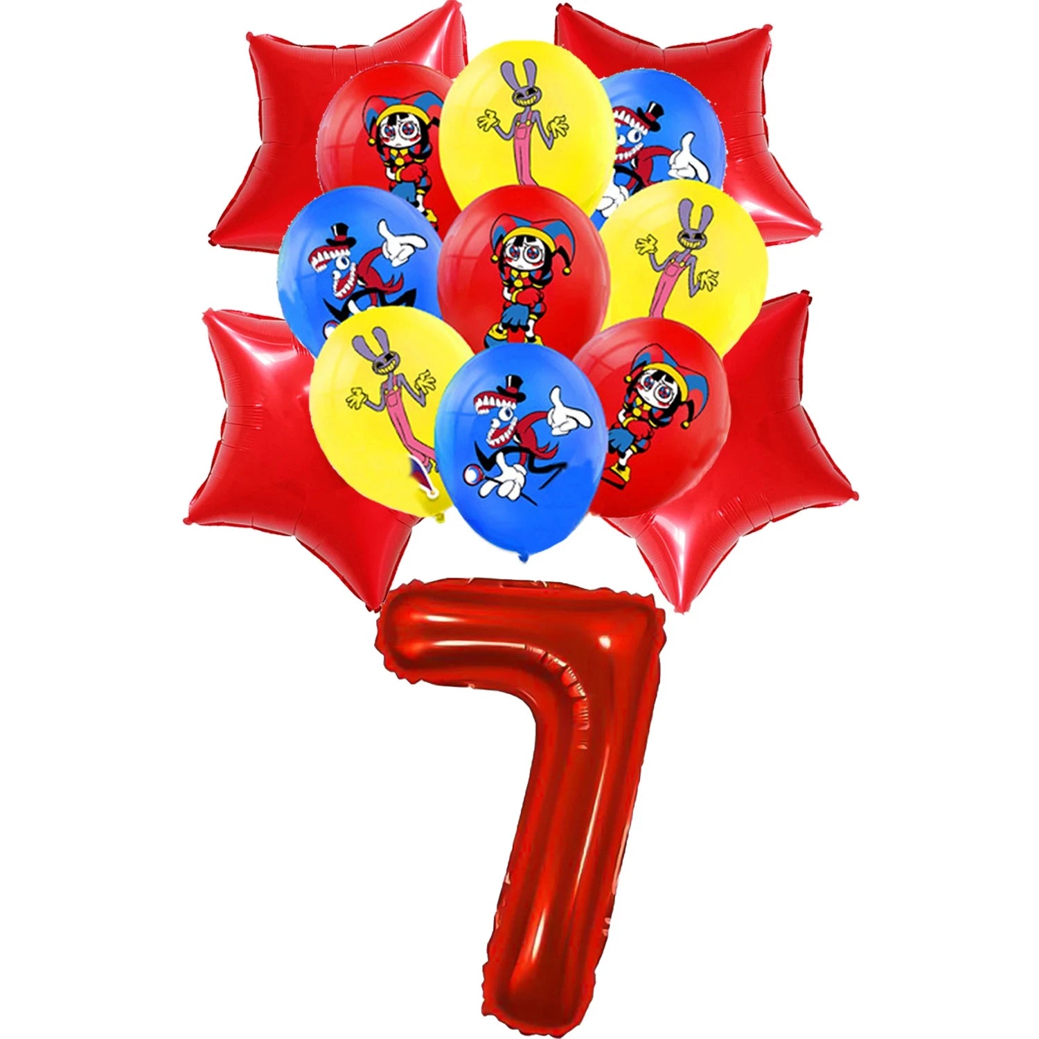 Amazing Digital Circus Party Tableware &amp; Decorations balloons-7