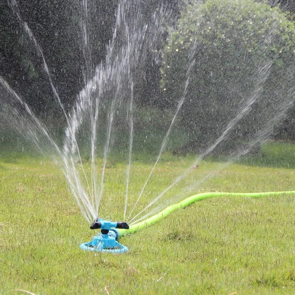 360 Degree Automatic Rotating Garden Sprinkler Nozzle - Efficient Lawn Watering