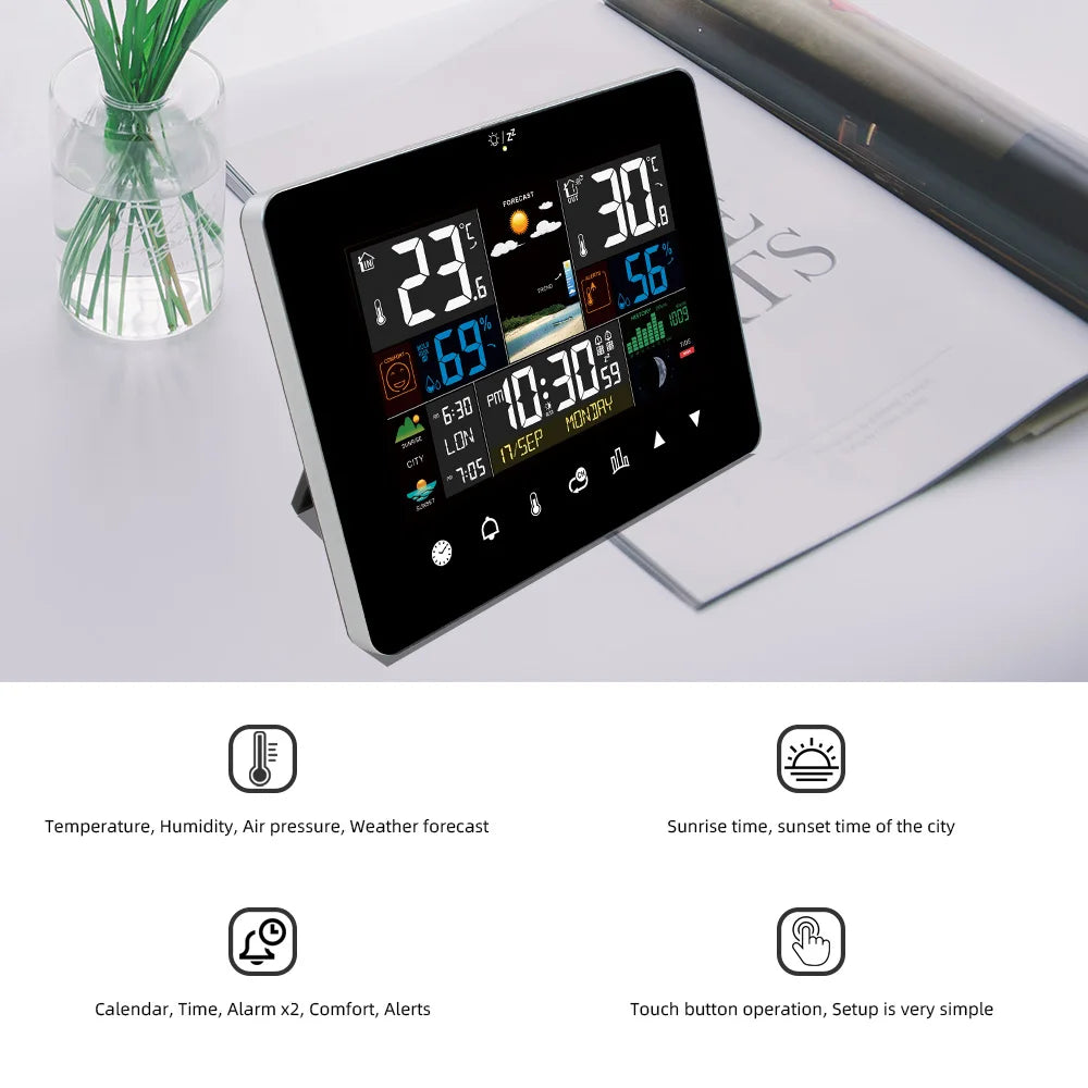 Multifunctional Weather Station &ndash; Touch Screen &amp; Wireless Sensor