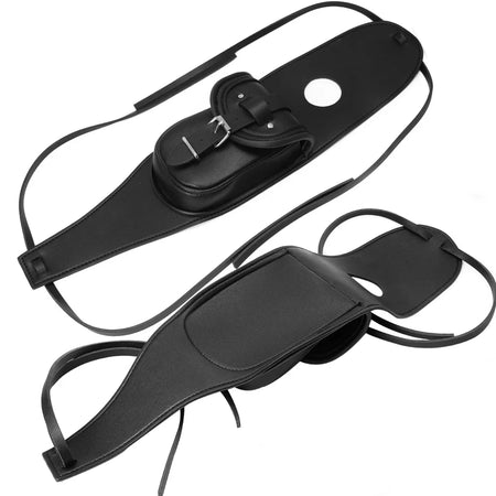 Motorcycle Black PU Leather Fuel Tank Chap Cover &ndash; Custom Fit for Harley Sportster Models