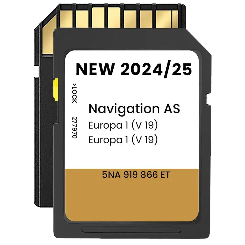 VW Discover Media MIB2 GPS SD Card Europe UK Maps 2024 2025