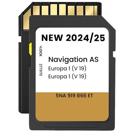 VW Discover Media MIB2 GPS SD Card Europe UK Maps 2024 2025
