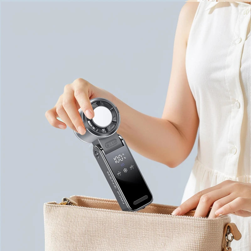 4000mAh Mini Handheld Fan with Semiconductor Refrigeration