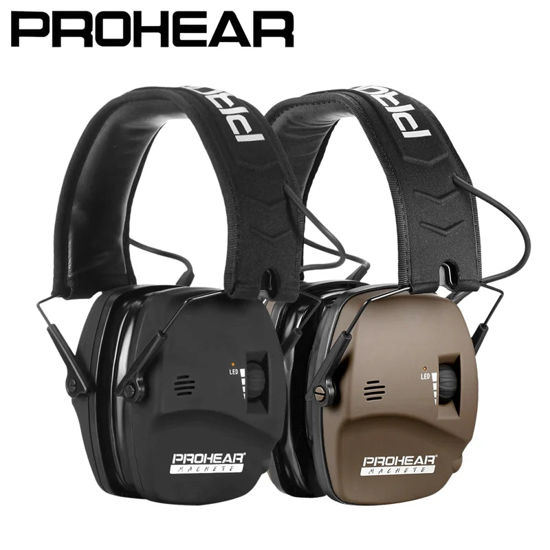 PROHEAR cuffie elettroniche da caccia con cuscinetti in gel