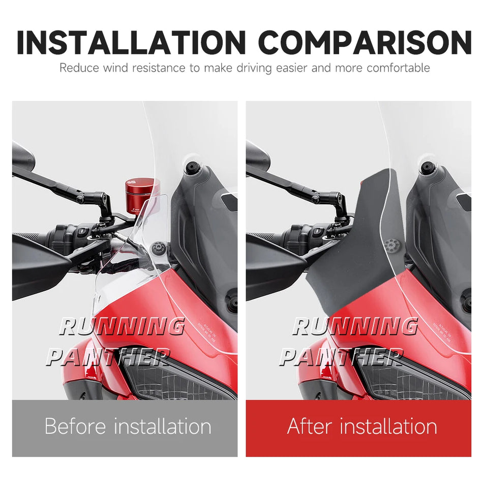 Vēja novirzītāji spārni Ducati Multistrada V2 V2S 2025