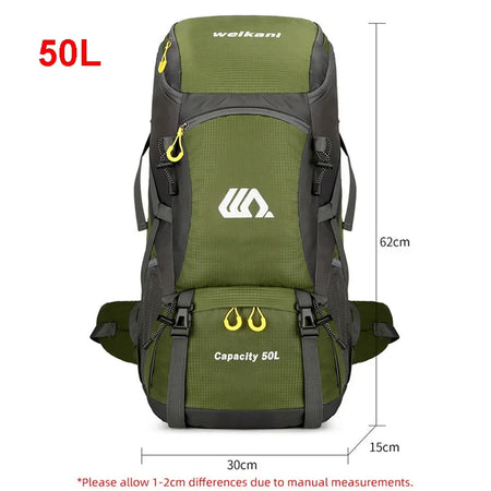 50L Travel Backpack &ndash; Durable Nylon Build For Travel