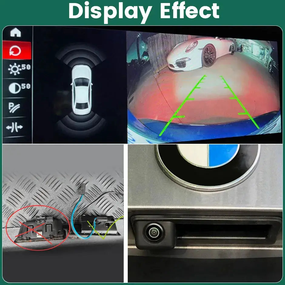 AHD Rear View Camera 1080P Guided Lines For BMW 3 5 Series E60 E90 X5 by InterCyprus Trading Ltd