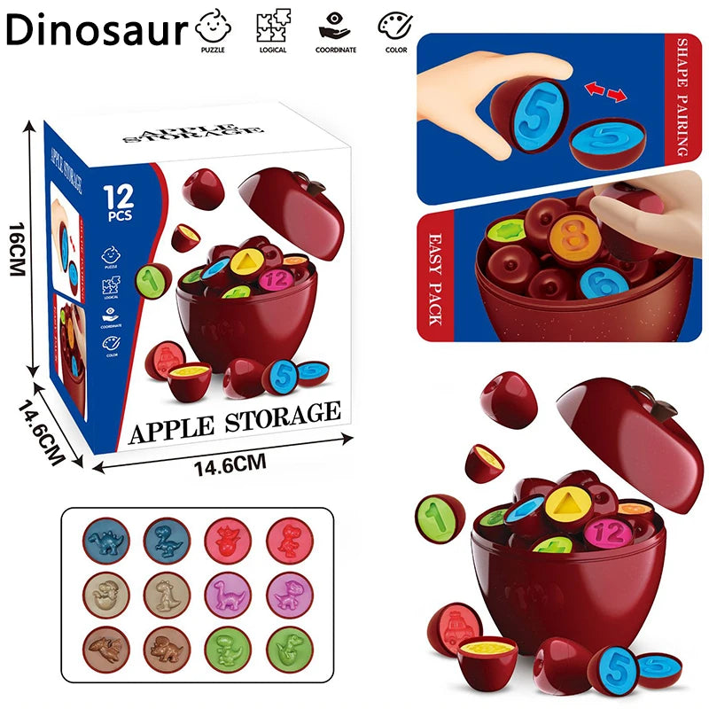 Apple Smart Egg 3D Puzzle &ndash; Fine Motor Skills Development BZS00626 D