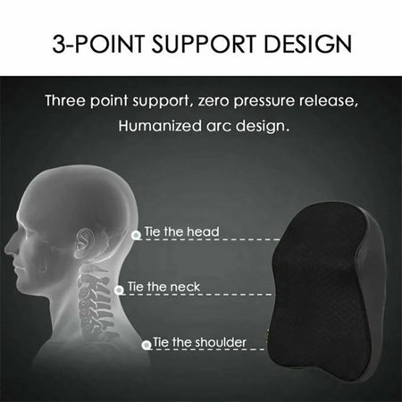 Breathable Car Headrest Memory Foam Neck Pillow - 3D
