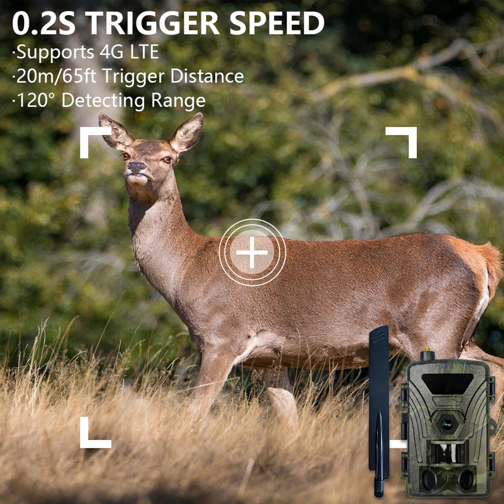 PR802LTE-4G Trail Camera &ndash; 4K Video Capture Fast Trigger