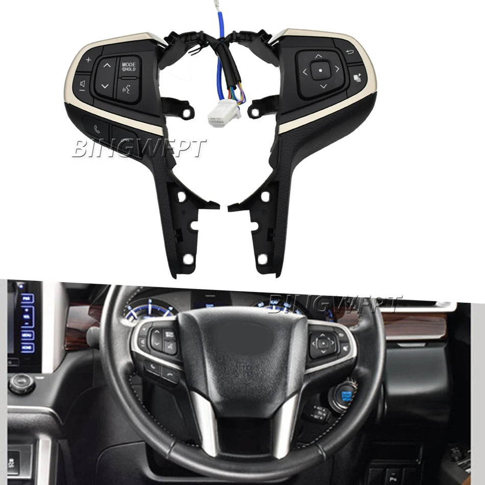 Button Switch Multi-Function Steering Wheel Controls for Toyota Innova 2016-2021