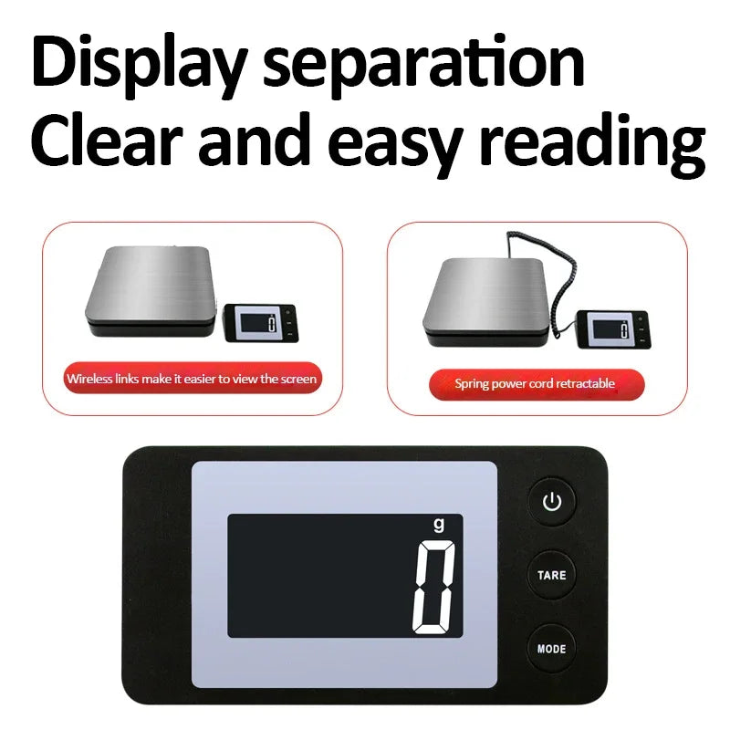 Electronic Platform Scale 50kg/2g &ndash; Backlit Display
