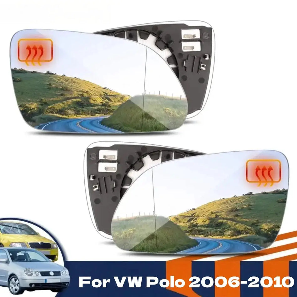 Heated Side View Mirror Lens For VW Polo 2006 2010