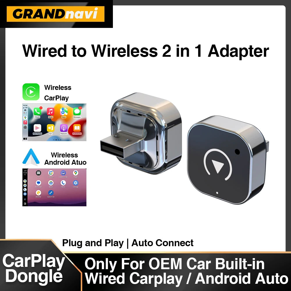 New Wireless CarPlay Android Auto Dongle &ndash; Plug And Play