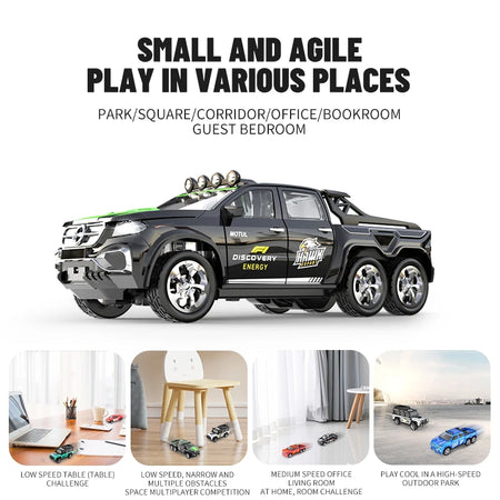 Mini RC Car 1/64 Remote Control Off Road &ndash; Drift Ready
