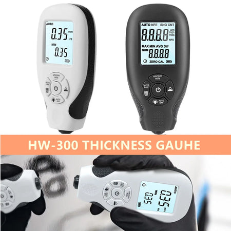 HW-300 Coation Thickness Gauge &ndash; Backlit LCD Display