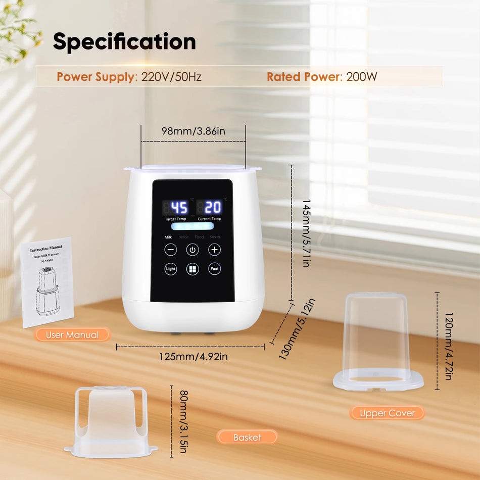 6 Σε 1 Θερμαντήρας Μπιμπερό με Ακριβή Έλεγχο Θερμοκρασίας