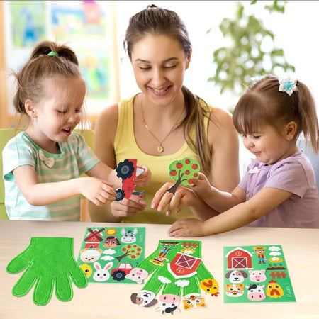 ATS30537 Hand Puppets Set &ndash; Montessori Storytelling Tool