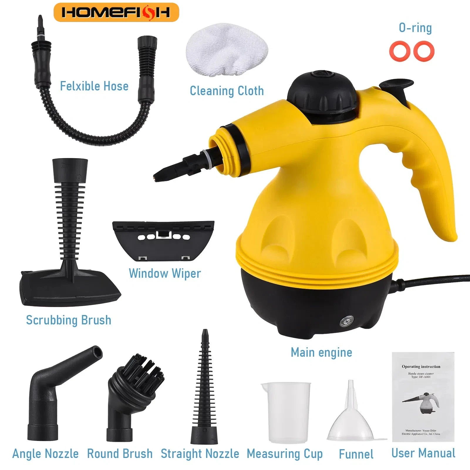 High-Temperature Handheld Steam Cleaner for Home &amp; Car