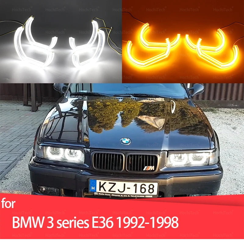 Switchback LED-enkeli silmävalot BMW E36 3-sarja 1992-1998