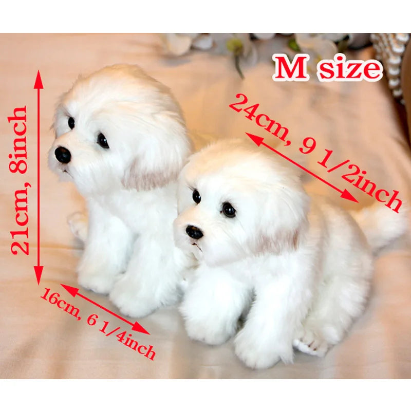 Miss Bloom Plush Maltese Stuffed Dog Doll