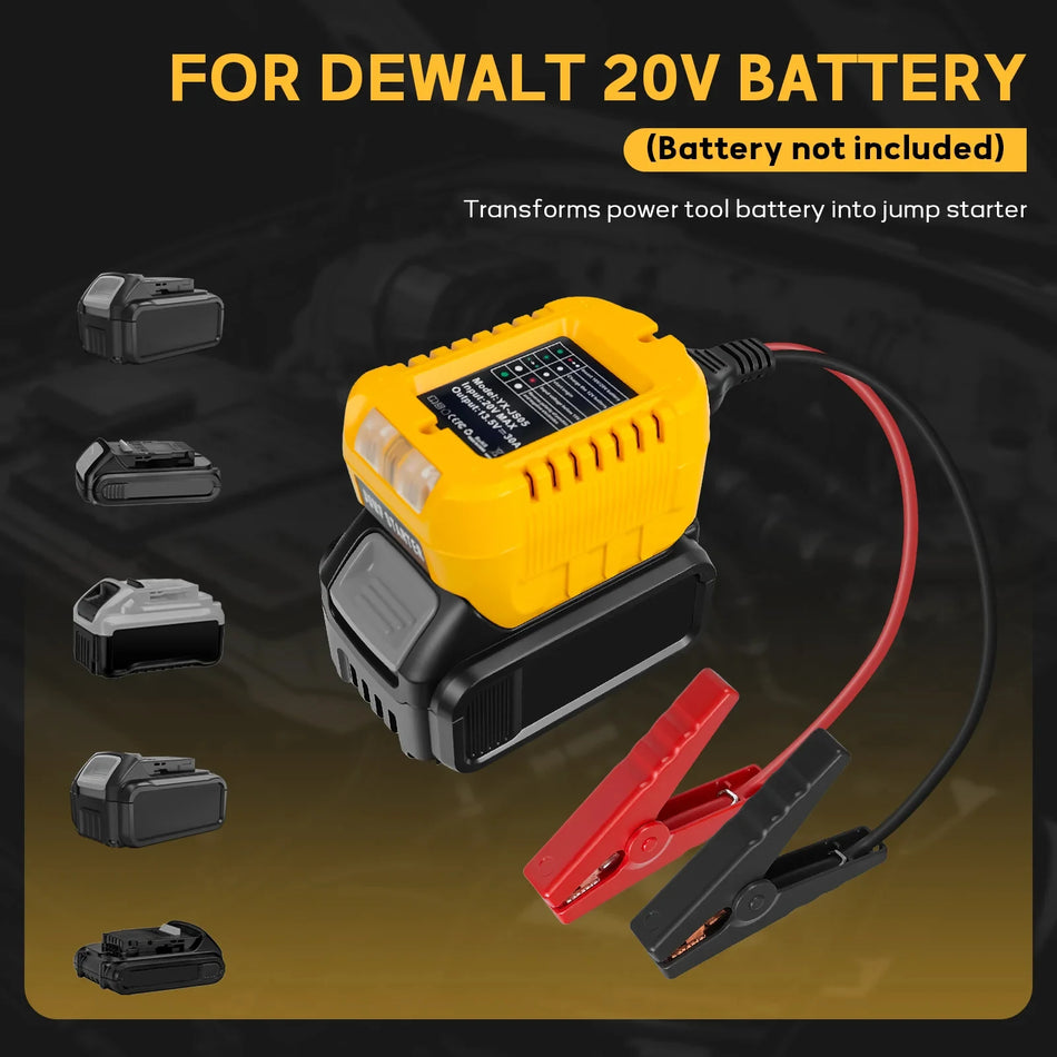 10AWG käivituskaabli adapter Makita, DeWalt, Milwaukee 18V akudele