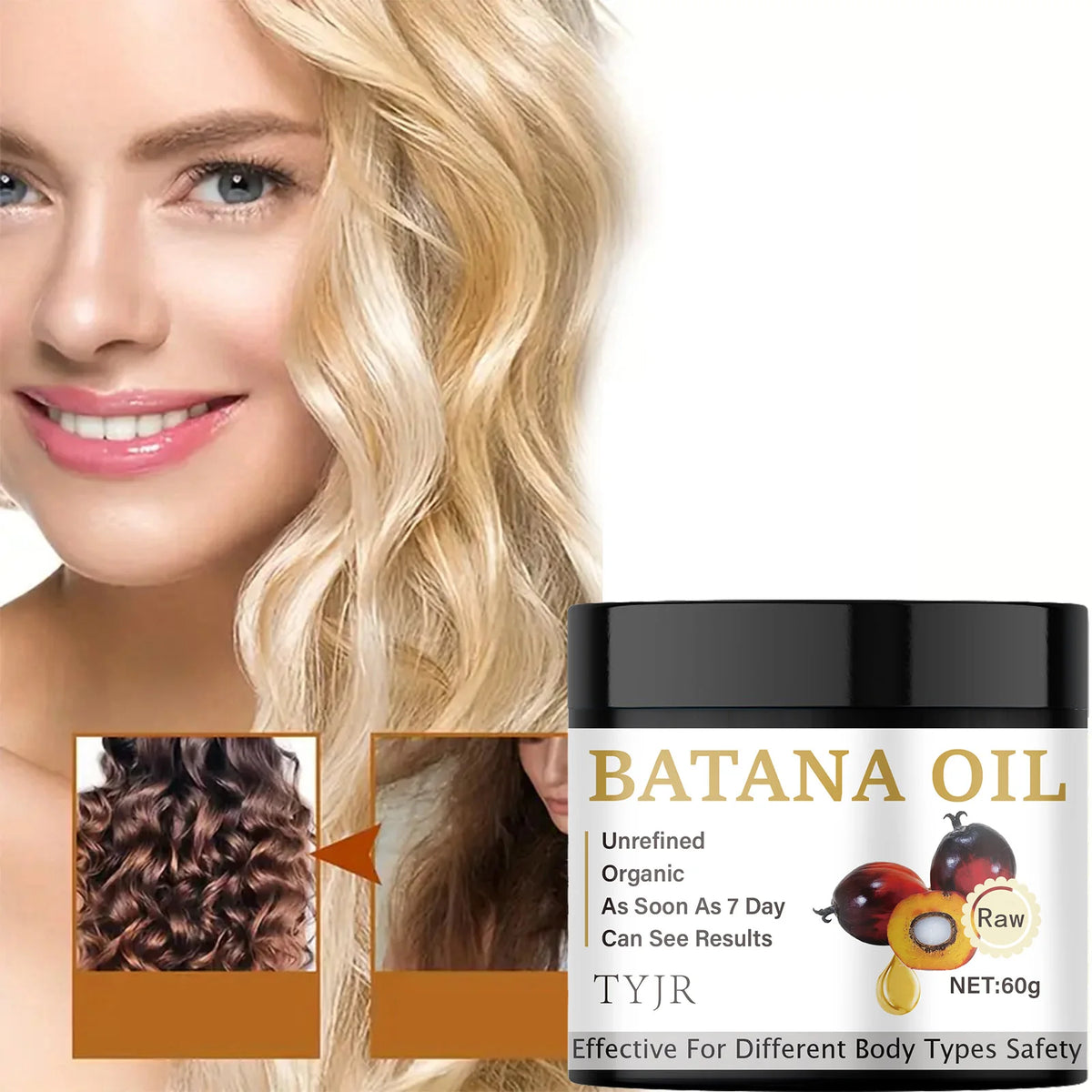 Batana Oil Hair Mask &ndash; Nourishing Scalp Treatment for Smooth and Shiny Hair