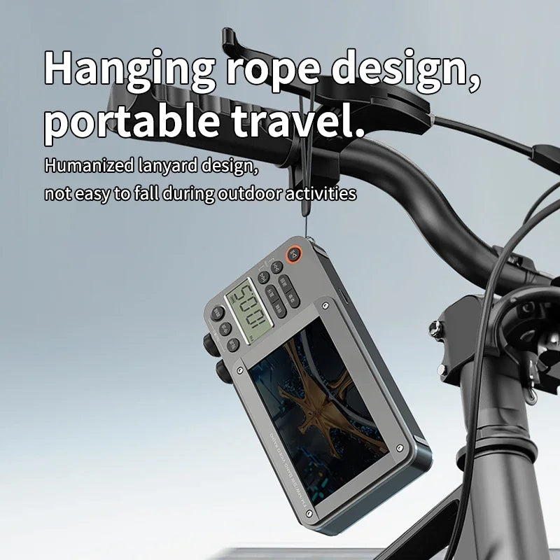 Portable 7-inch LED Display Radio with Bluetooth, MP4 &amp; E-books