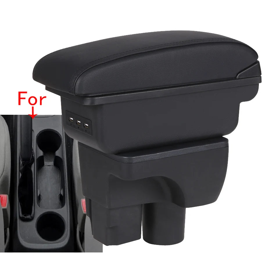 Armrest Box Leather Storage for Chevrolet Sail 3 Aveo 3