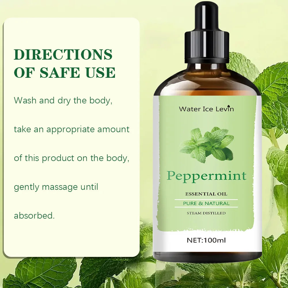 Water Ice Levin Peppermint Essential Oil &ndash; Natural Skin Whitening and Aromatherapy