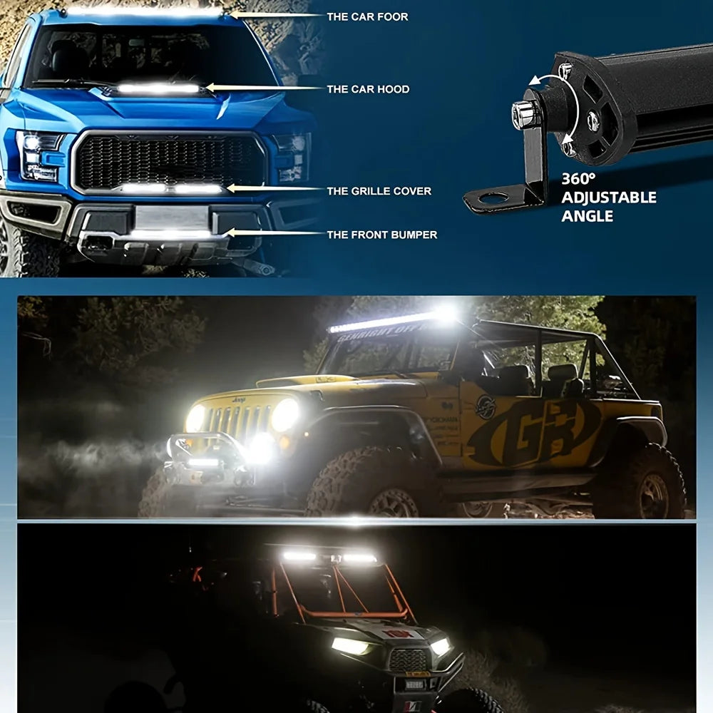 10 And 20 Inch LED Light Bar Off Road &ndash; Bright Flood Beam