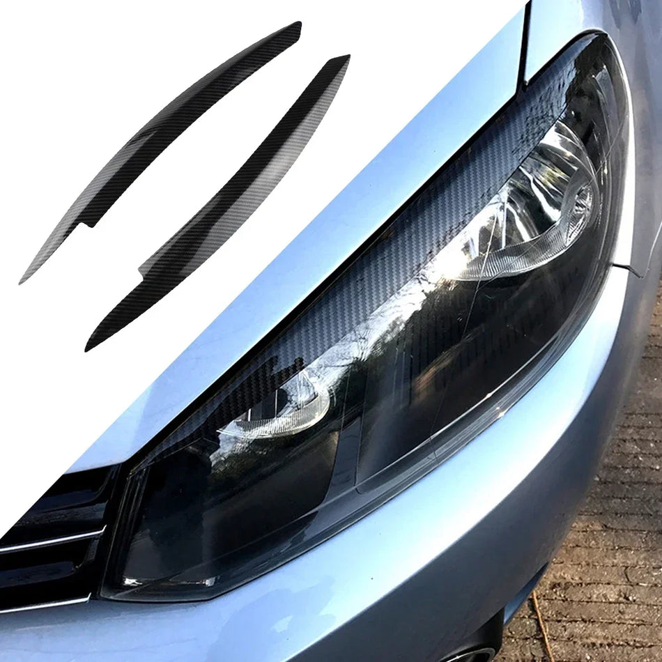 VW Golf 6 Φωτιστικό Φρύδι Διακόσμηση, 2Τμχ ABS Ανθεκτικό στη Φωτιά Κάλυμμα