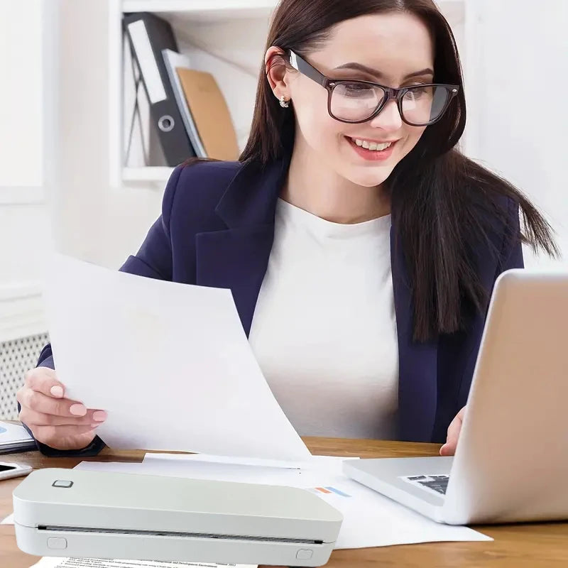 Bluetooth Thermal Inkless Printer A4 &ndash; Wireless Printer