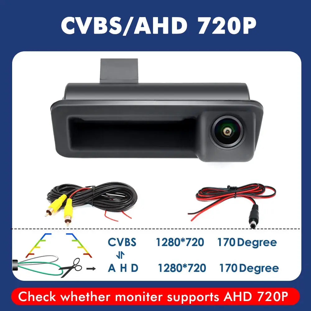 4K AHD 1080P Dynamic Reverse Camera For Range Rover Freelander 2 Mondeo Zhisheng Focus Trunk Handle Backup Camera Night Vision by InterCyprus Trading Ltd