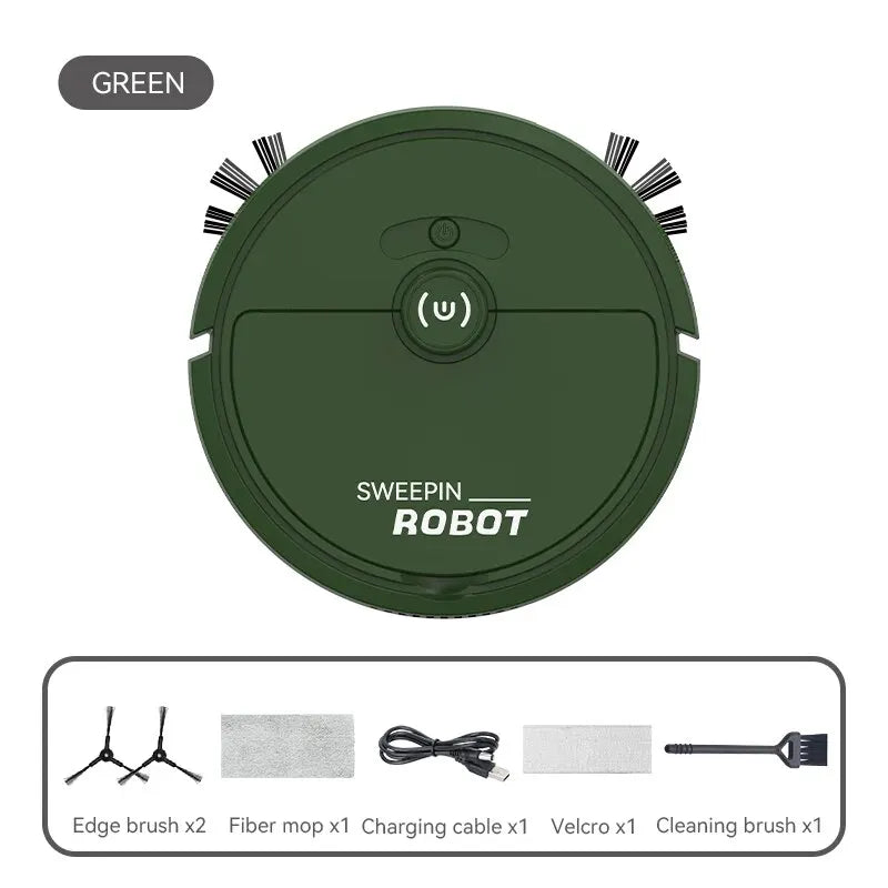MIJIA 5-In-1 Portable Mini Robot Vacuum &ndash; USB Rechargeable Green