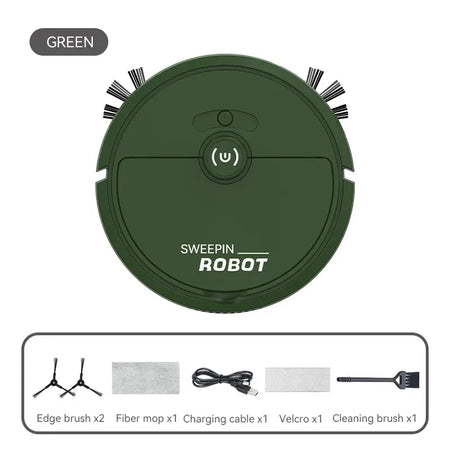 MIJIA 5-In-1 Portable Mini Robot Vacuum &ndash; USB Rechargeable Green