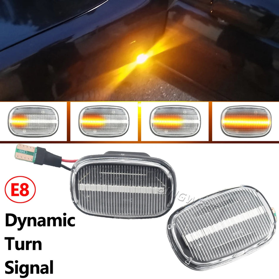 Lampa de semnalizare laterală dinamică LED pentru Toyota Corolla E10/E11/E12